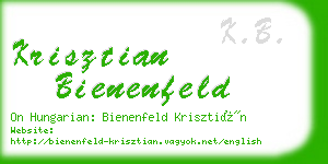 krisztian bienenfeld business card